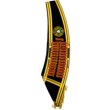 Drum Major Baldric Sash Custom Made Hand Embroidery